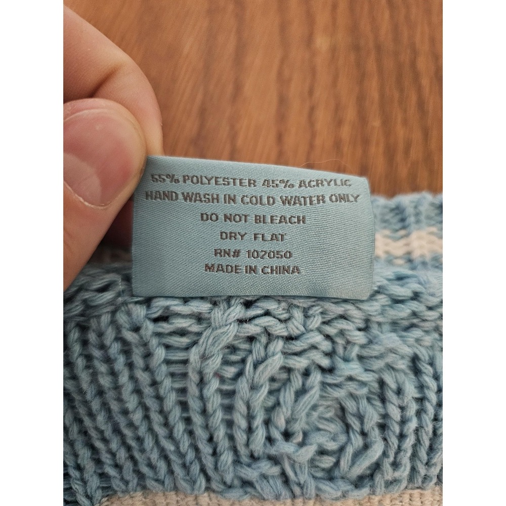 Taylor Swift Sweater Womens MD/LG Blue 1989 Taylor's Version Cable Bird Cardigan - Picture 8 of 8